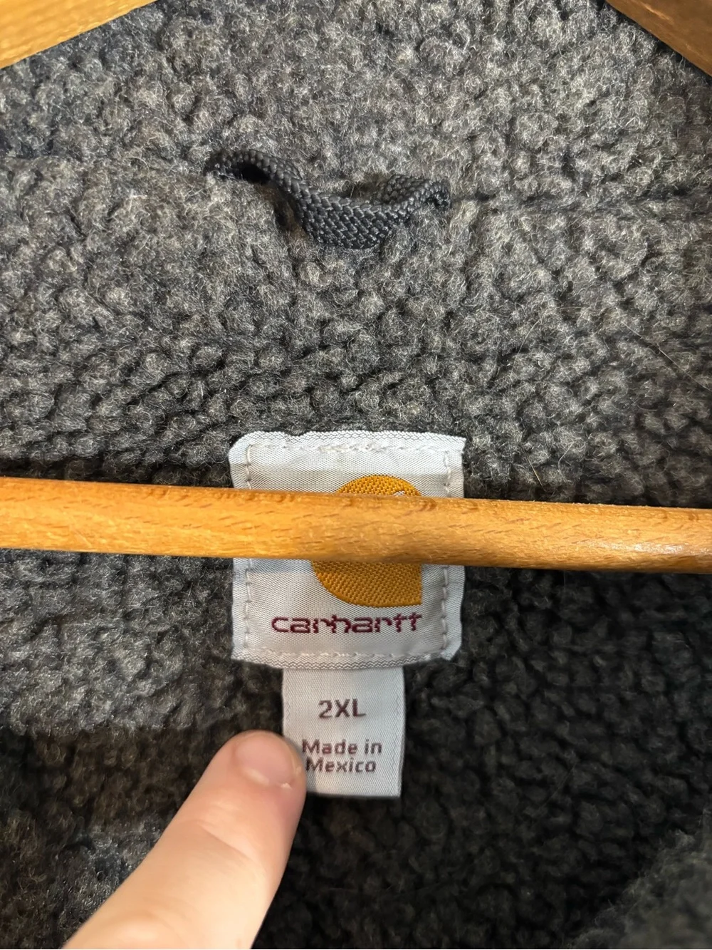 Vtg Carhartt V33-001 Sherpa Lined Vest Workwear XXL Distressed